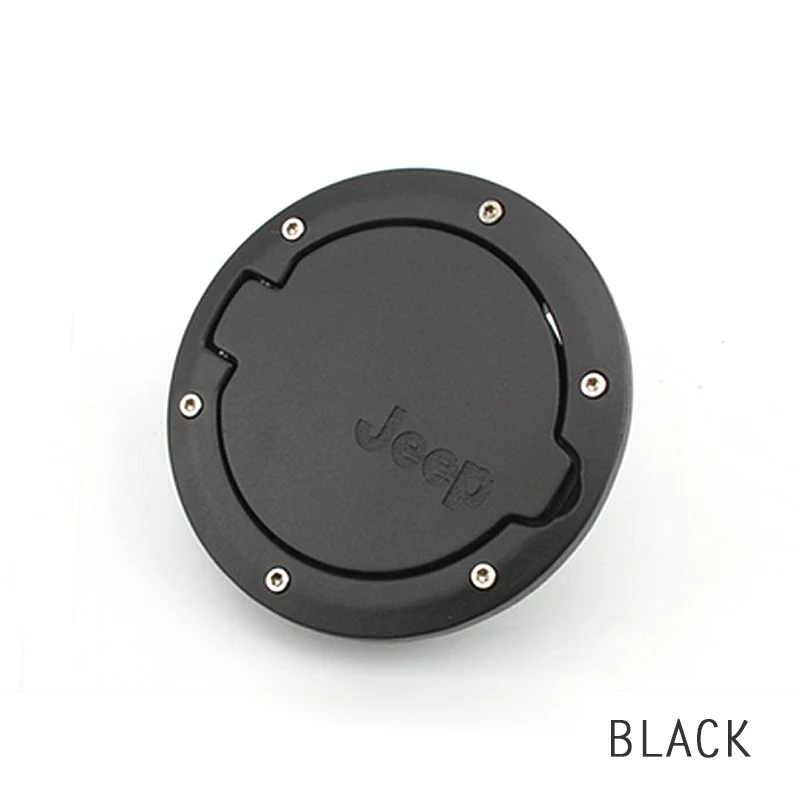 1pcs Black MCrea 1 шт. Алюминий сплава Авто газовый топливный бак Кепки эксклюзивный логотип декоративные покрытия для 2007- Jeep wrangler JK аксессуары - Цвет: 1pcs Black