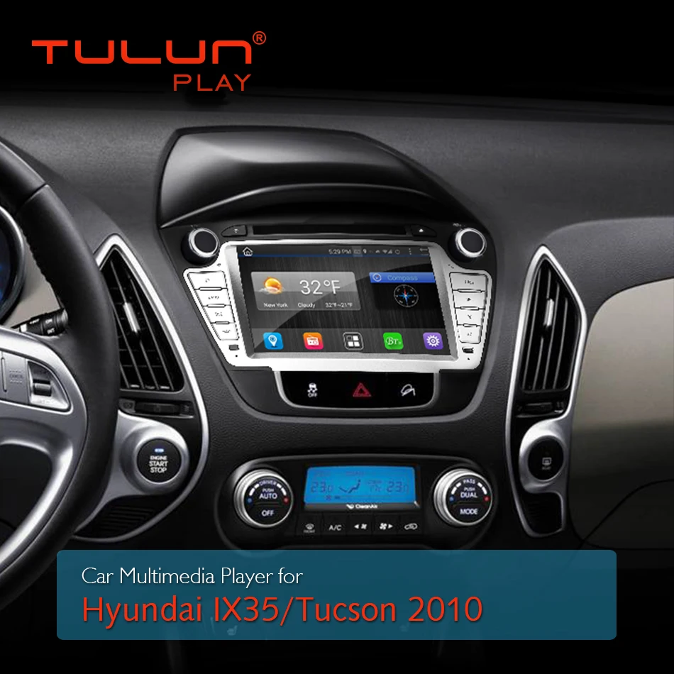 Автомобильный мультимедийный плеер Octa core Android 8 1 GPS 2 Din dvd-плеер для Hyundai IX35/Tucson