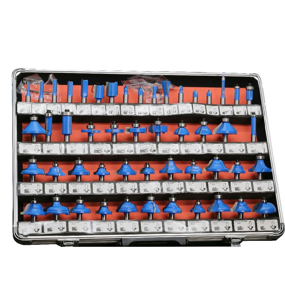 Набор фрез из карбида вольфрама с хвостовиком 8 мм Комплект для деревообработки