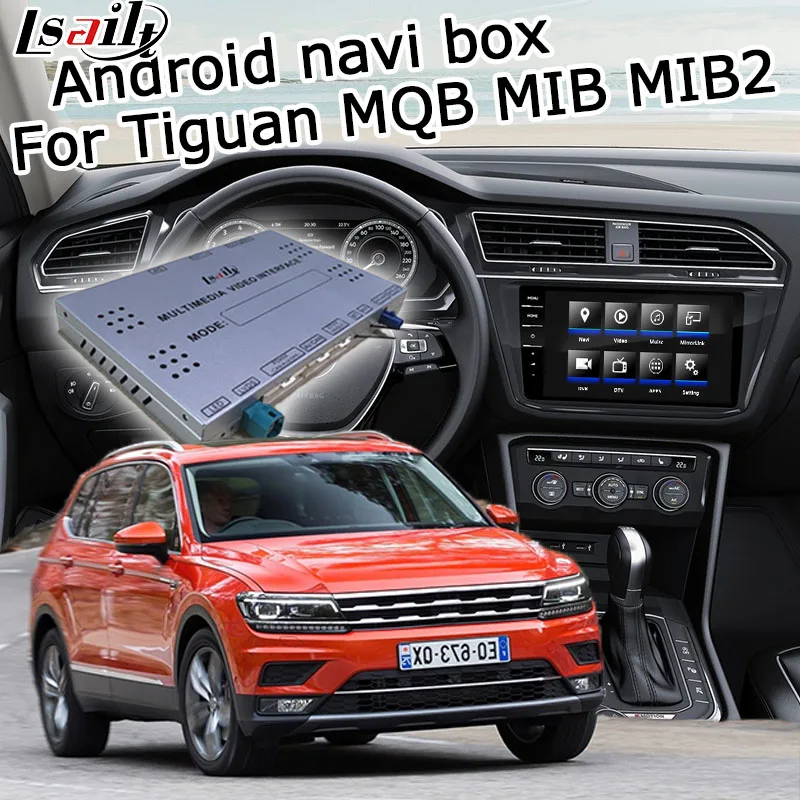 Интерфейс Android / carplay для Volkswagen Tiguan 2017 MIB MIB2 system 6 5 8 9 2 &quotAndroid видеоинтерфейс