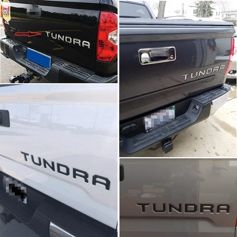 Для Toyota Tundra 2014 2018 вставные буквы хром серебристый матовый черный автомобильные
