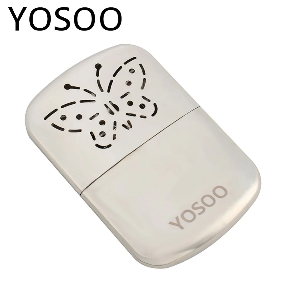 

Winter Outdoor Sports Stainless Steel Pocket Hand Warmer Indoor Small Hand Warmer Heater Portable Stove Camping Hike