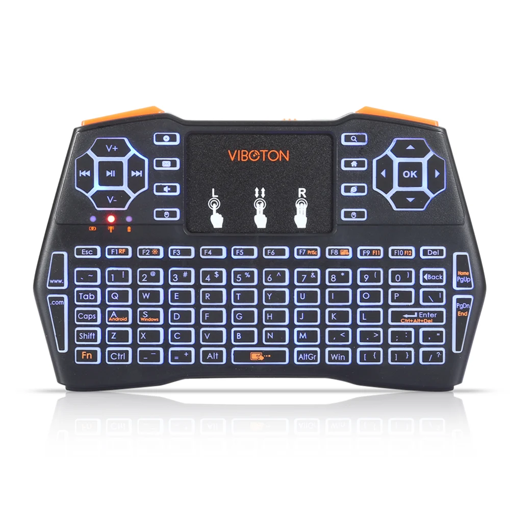 Новое поступление viboton i8 Плюс 2.4 г Беспроводной Клавиатура Fly Air Мышь Touchpad