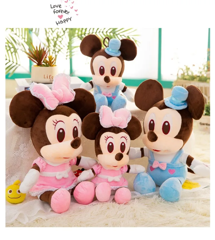Оригинальный DISNEY 36 см/48 см/68 см Подлинная Микки кукла мышка плюшевые игрушки