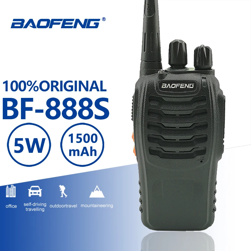 Портативная рация Baofeng BF-888S 5 Вт, Классическая рация, УВЧ радио 400-470 МГц, портативная Любительская рация BF 888S, монитор сканирования BF888S, CB ради...