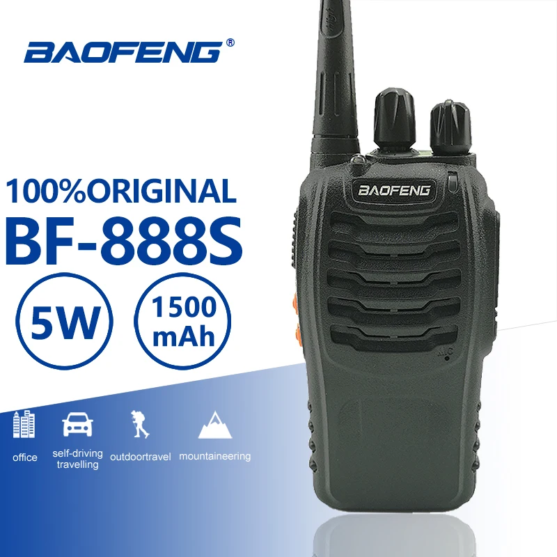 Портативная рация Baofeng BF 888S 5 Вт Классическая УВЧ радио 400 470 МГц портативная
