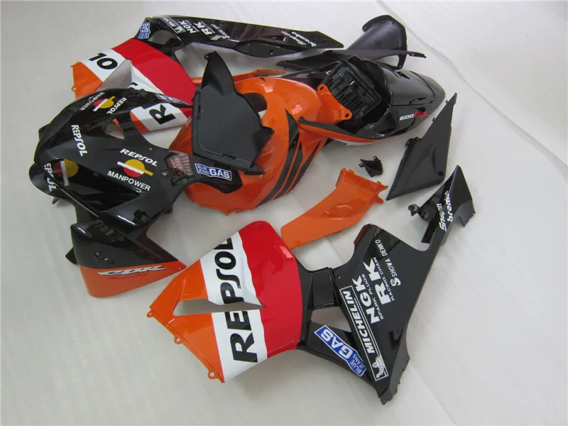 ABS Пластиковые обтекатели для Honda CBR 600 RR 2005 2006 Красный Белый Оранжевый обтекатель