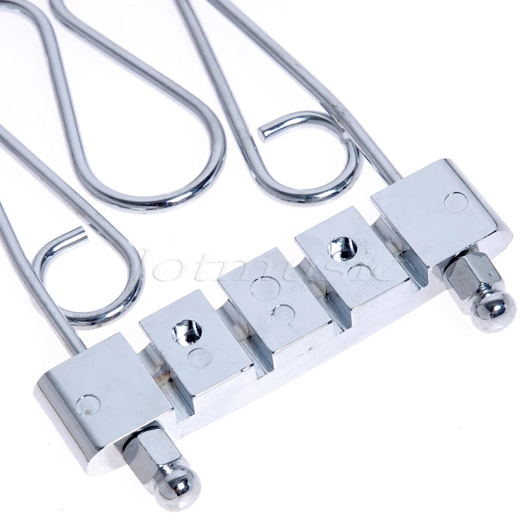 2Pcs Birdland style Archtop Tailpiece Bridge Chrome For Bass Jazz Guitar Replacement | Спорт и развлечения