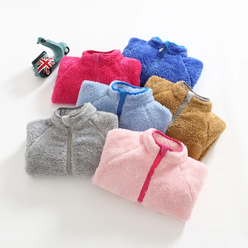 2018 новые модные пальто и куртки для маленьких мальчиков девочек детское флисовое