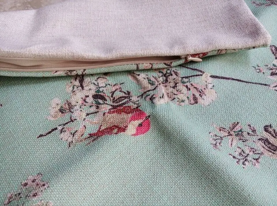 Лидер продаж в стиле потертый шик красивыми птицами цветок сине зеленый светло