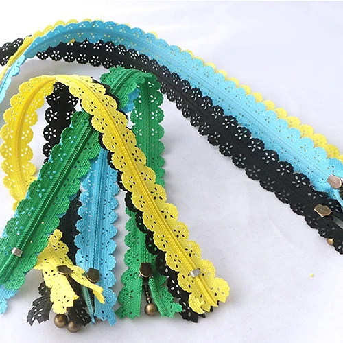 10 шт. Вышивание Интимные аксессуары украшения DIY нейлон полые Застёжки-молнии для