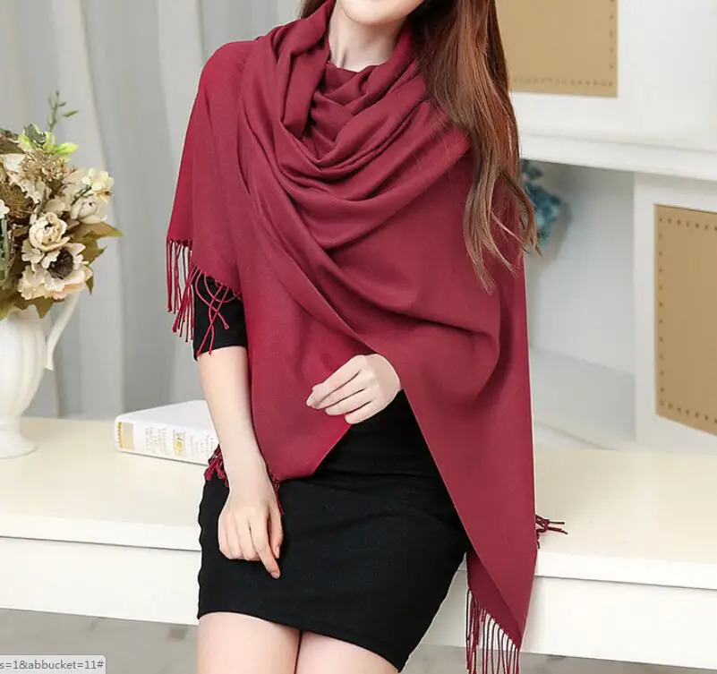Scarves and Wraps Cashmere Wool Wedding Party Wrap Shawl for Women Pashmina Soft Scarf |