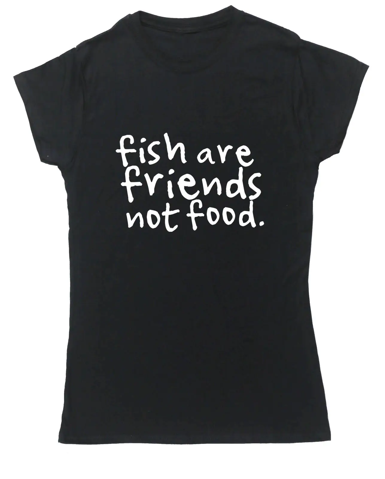 Мужская футболка с коротким рукавом fish are friends not food модная повседневная унисекс