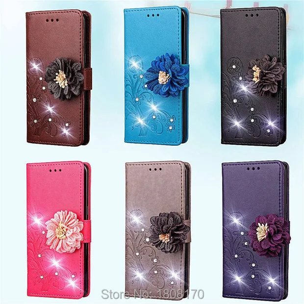 Кожаный чехол кошелек C ku с блестящим клевером для Xiaomi 8 Explorer Samsung Galaxy J2 Pro 2018 A6 Plus J4
