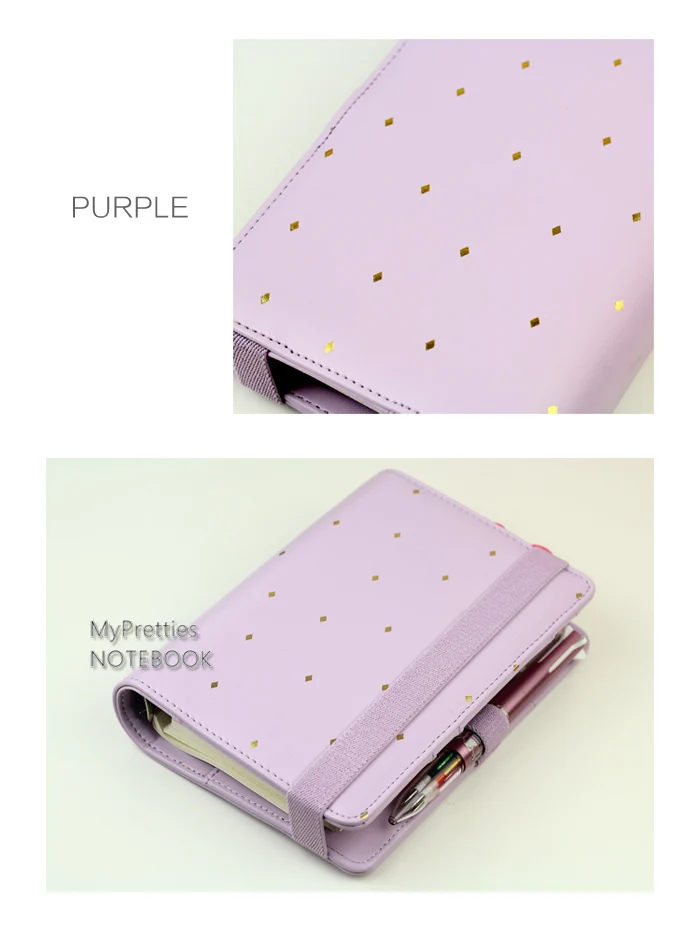 MyPretties Star 6 связующего отверстия Организатор a5 a6 Макарон Тетрадь DIY планировщик повестки дня Дневник Журналы канцелярские принадлежности