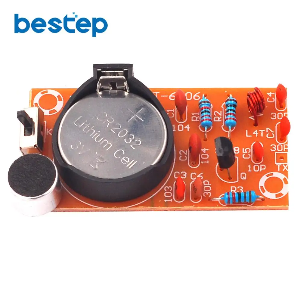 Простой FM беспроводной микрофон запчасти передатчик электронный Обучение DIY