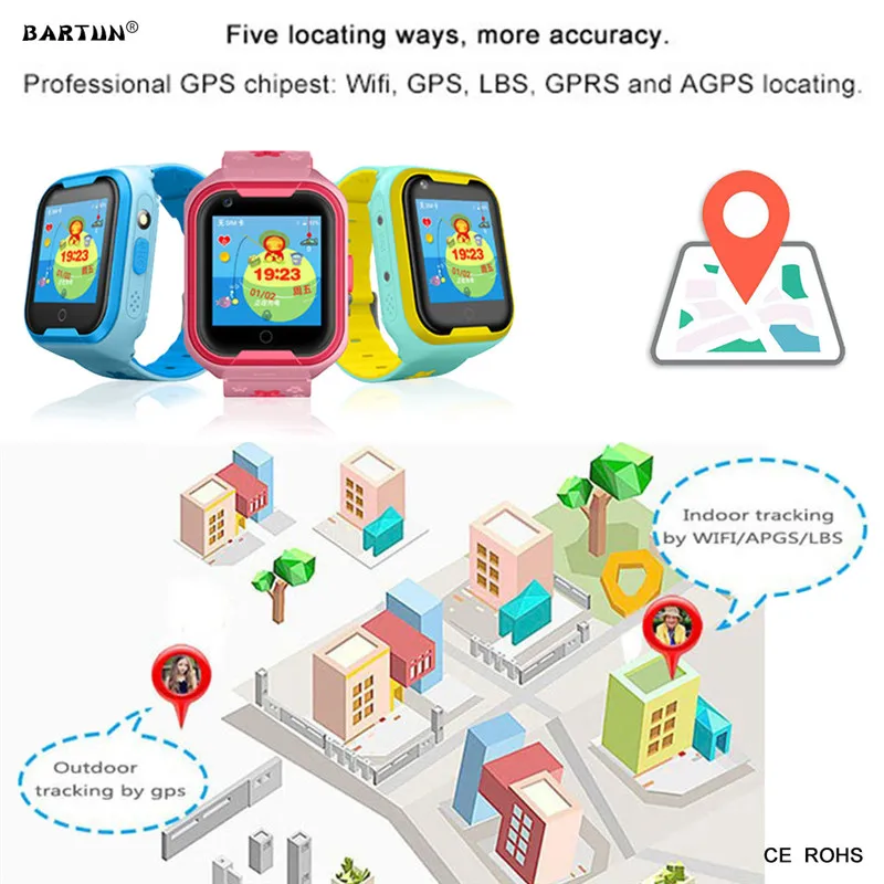 Q403 Дети Студенты монитор трекер расположение часы IP67 Водонепроницаемый gps WI-FI