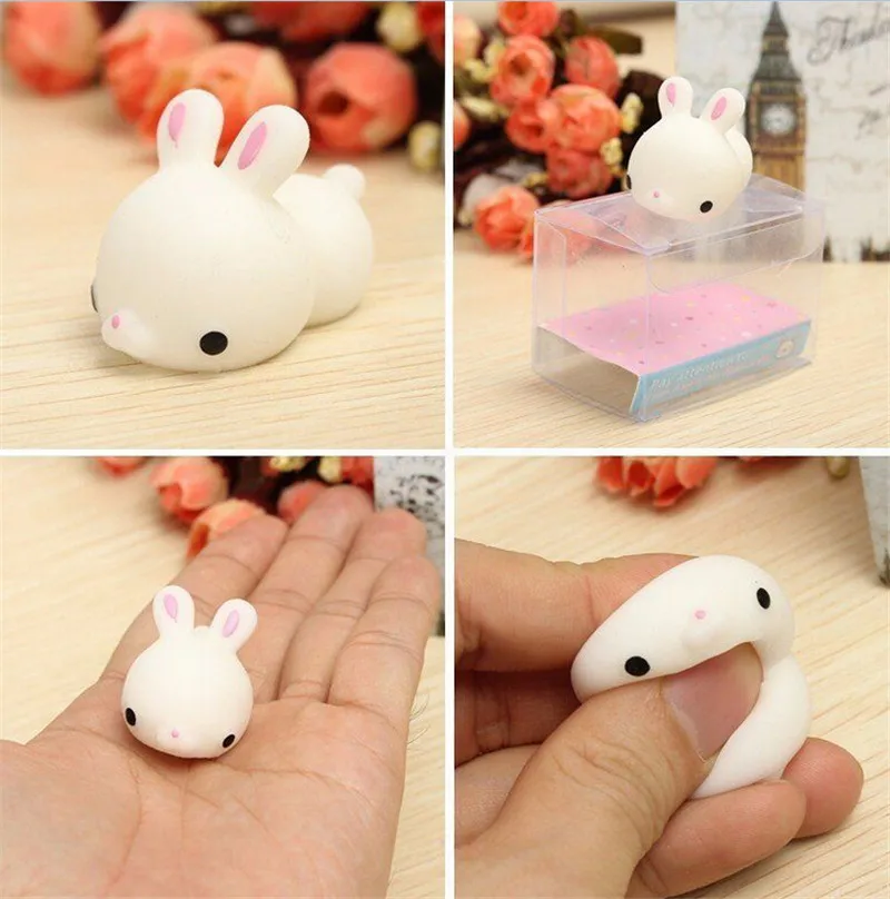 Пончик/кролик/банан Kawaii медленно растет ароматизированный сладкий крем амулеты