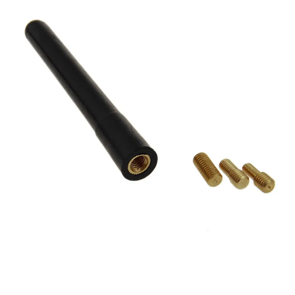 96 мм Универсальная стерео углеродное волокно медная Радио Автомобильная антенна