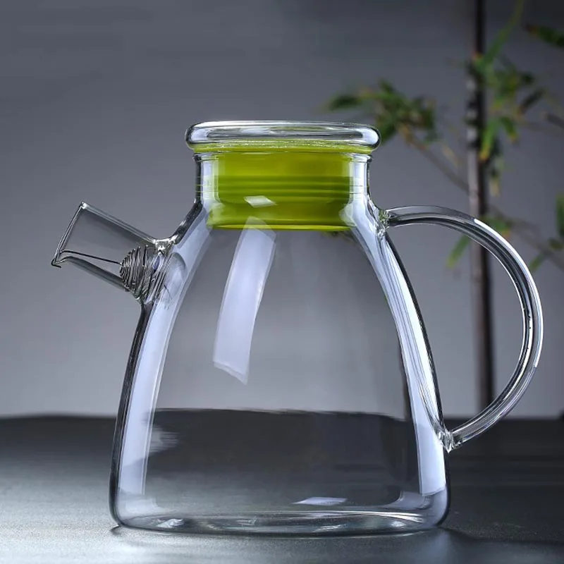 

1600ml Thicken Heat-Resistant Glass Teaware Lemon Flower Tea Pot Coffee Milk Kettle Electric Ceramic Heaters Teapot Drinkware