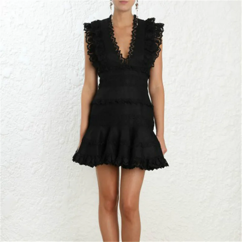 Женское льняное платье сексуальное мини-платье с глубоким v-образным вырезом