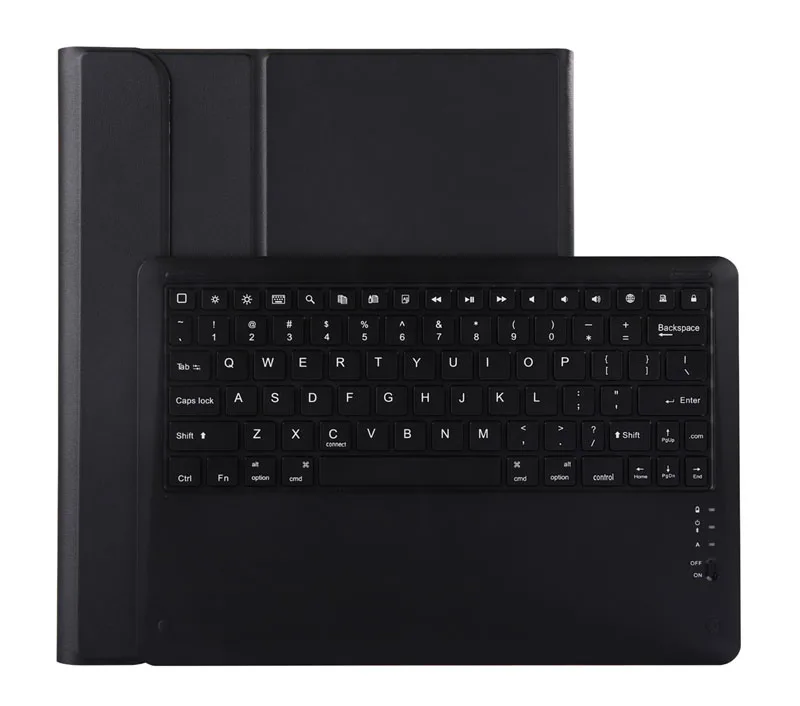 standard keyboard Русский/Иврит/испанский беспроводной Bluetooth клавиатура кожаный карандаш принципиально Smart Капа чехол для Apple iPad Pro 12,9 12,9" - Цвет: standard keyboard