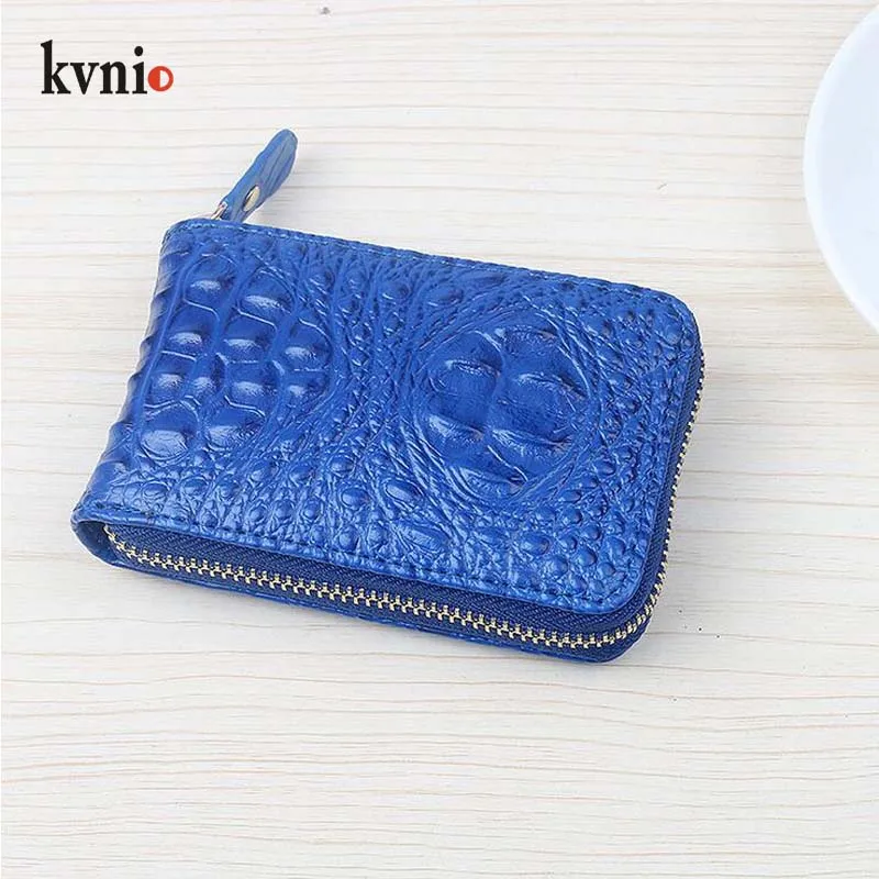 KVNIO Тонкий Крокодил pattern держатель для карт кошелек Мода Мини Короткие 11 Слот для карт мужской бумажник нескольких карт посылка для Для мужчин+ Для женщин