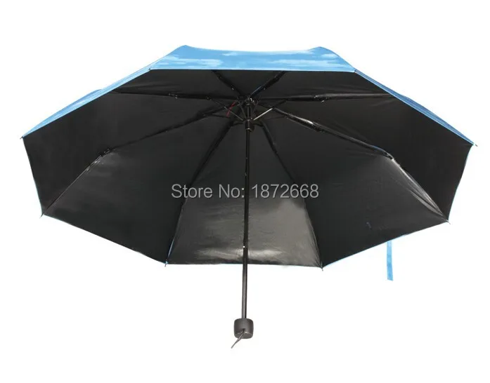 Фантастические УФ Защита от солнца зонтик небесно голубого и белого цветов 3