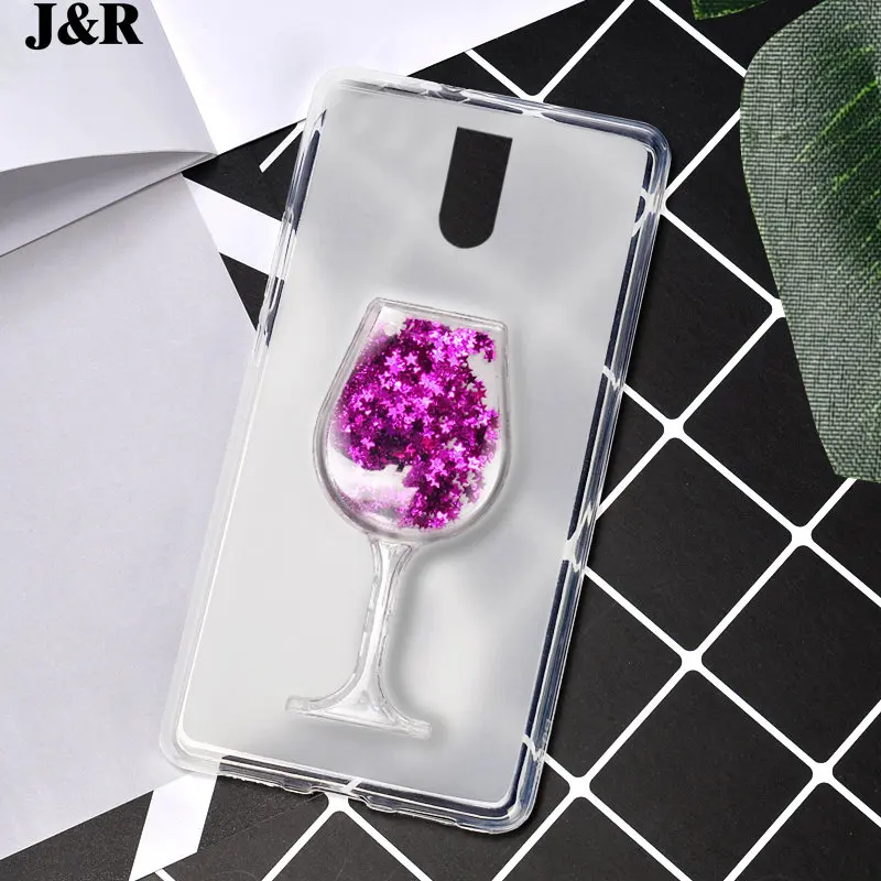 Case For Doogee BL7000 Liquid Quicksand Cover BL 5000 Glitter Wine Glass Transparent Clear Soft TPU Shining Silicone |
