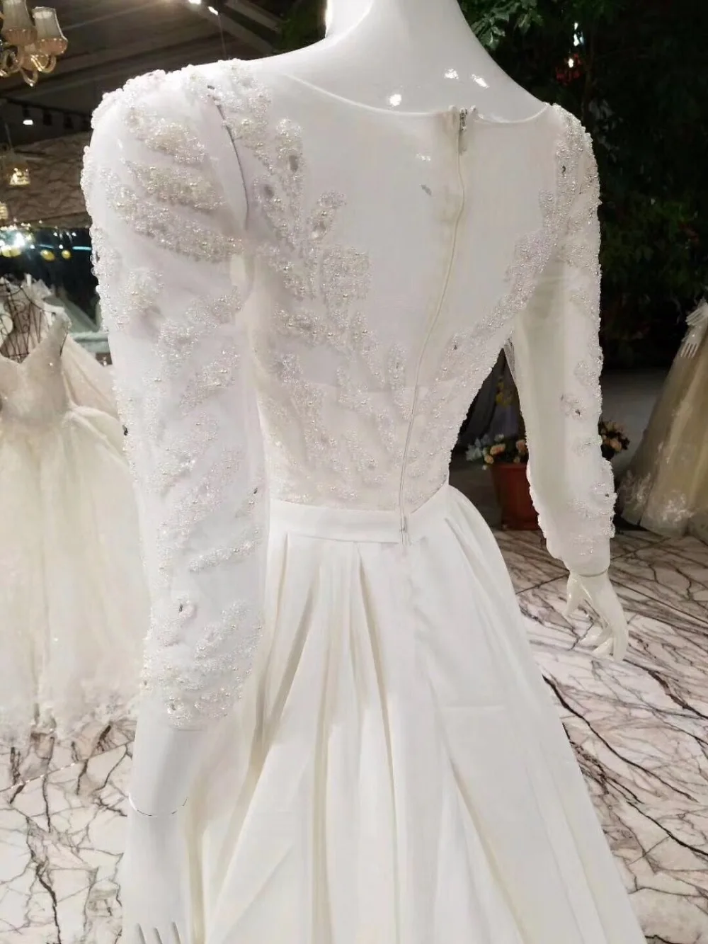 CloverBridal, высокое качество, длинные рукава, розовое, темно-синее, серебряное, красное, роскошное, с бисером, вечернее платье с длинным шлейфом