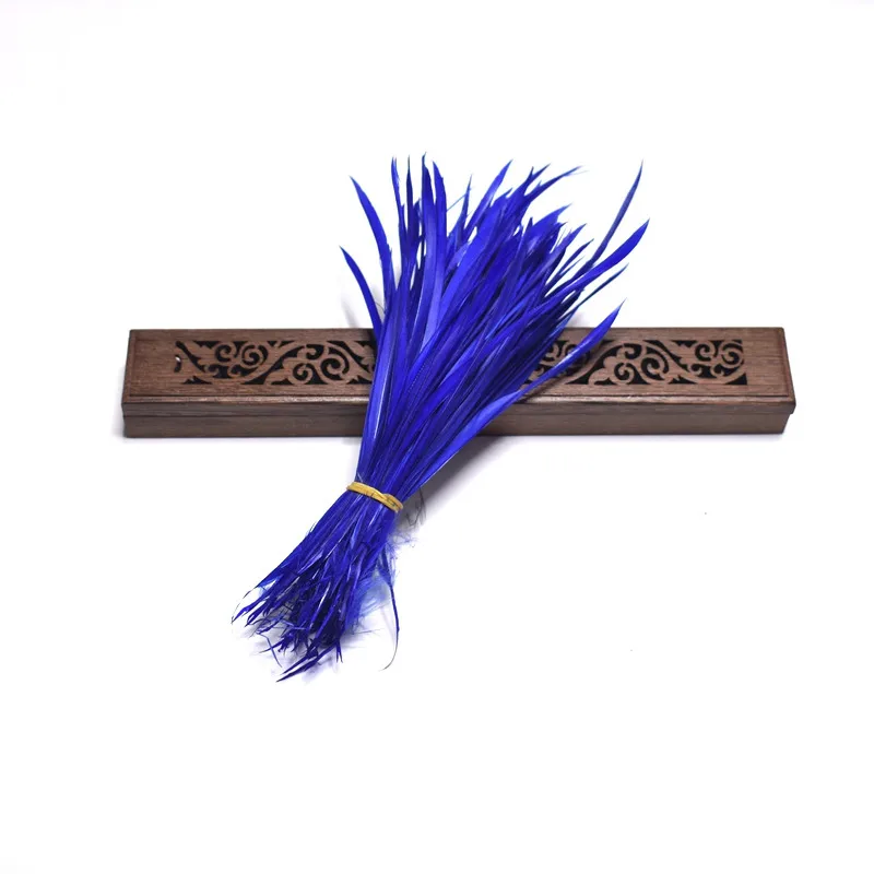 Royal blue Разноцветных перьев для рукоделия 15-20 см натуральные гусиные перья для головных уборов DIY Ювелирные изделия вечерние украшения - Цвет: Royal blue