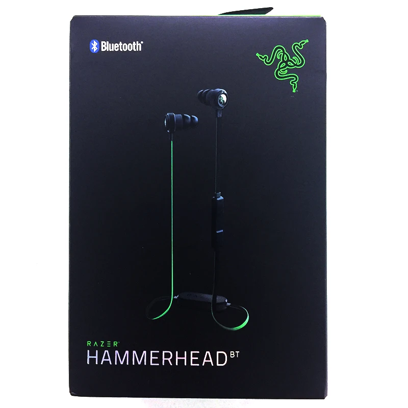 Наушники razer Hammerhead BT, беспроводные наушники с Bluetooth, светильник для игр, музыки, спорта, портативные наушники 8 часов для iPhone
