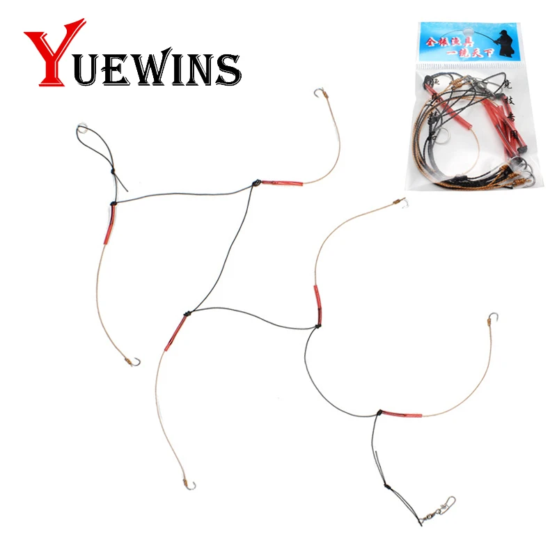 Рыболовные крючки YUEWINS из высокоуглеродистой стали рыболовные снасти