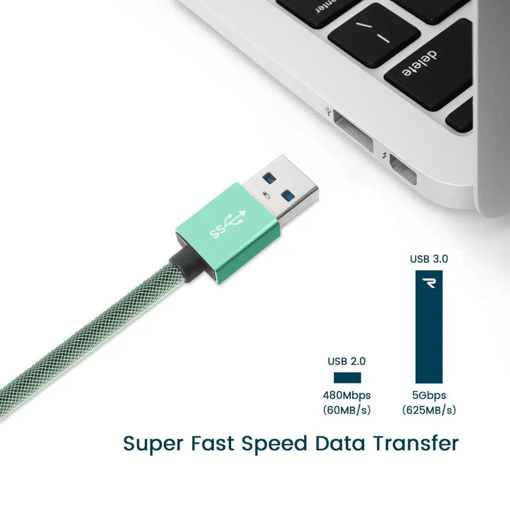 RAMPOW QC3.0 ажурный USB C кабель для huawei P20 liet Быстрая зарядка usb Xiaomi 9 type samsung S9/S10|Кабели