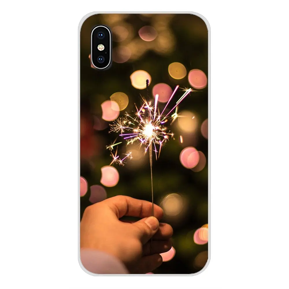 Счастливый новый год фейерверк рука для Huawei G7 G8 P7 P8 P9 P10 P20 P30 Lite Mini Pro P Smart Plus 2017 2018 2019