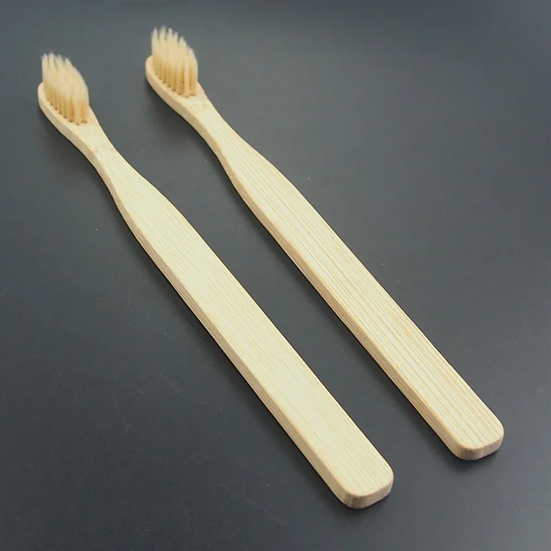 

DR.PERFECT 12 Pieces/ Lot Free Shipping Extra Soft Bristle Natural Beige Bamboo Toothbrush