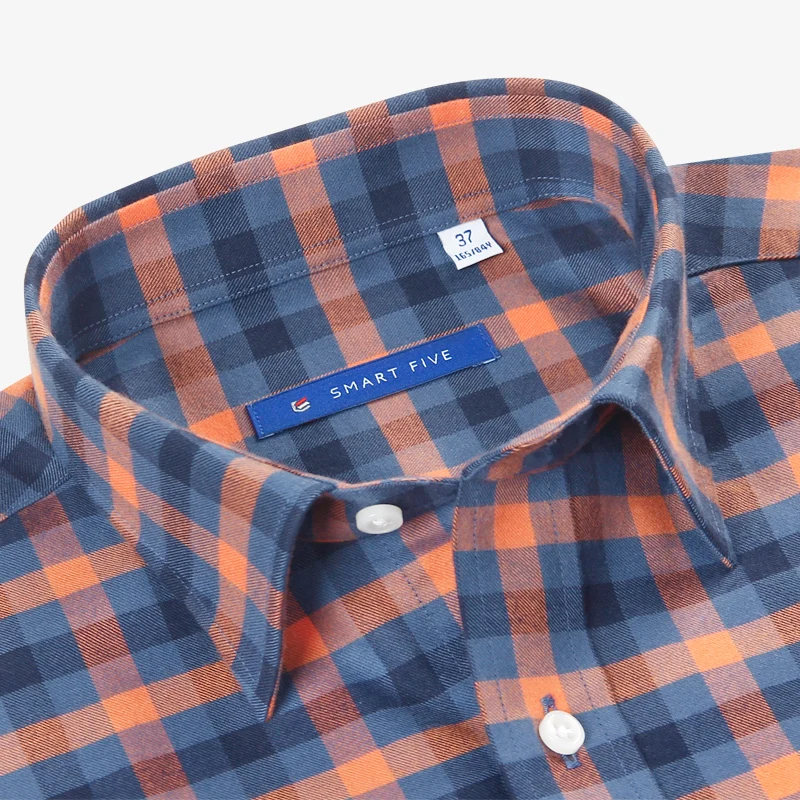 Мужская Фланелевая рубашка в клетку с длинным рукавом 100% хлопок|plaid men shirt|fashion man
