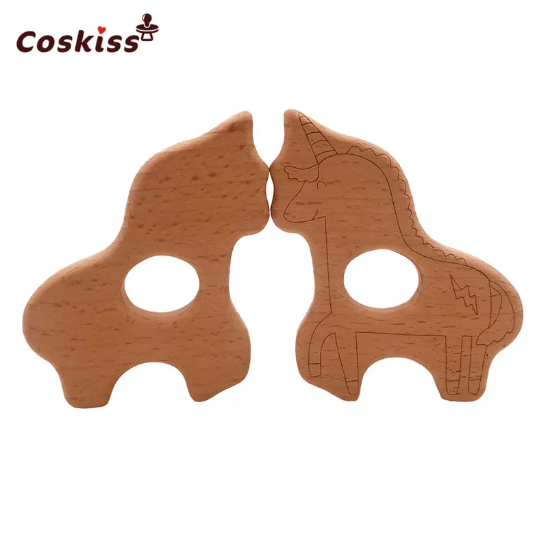 Mordedor de madera org&aacute;nico respetuoso con el medio ambiente para beb&eacute;, mordedor sensorial de dentici&oacute;n, accesorios de juguete, bricolaje, 10 Uds.-4