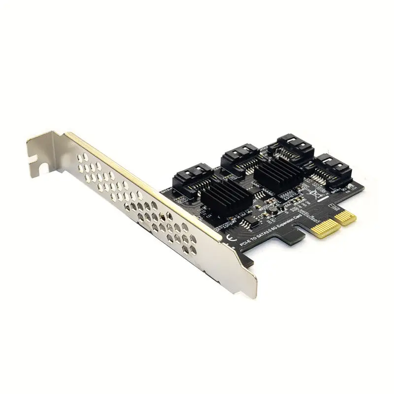 Pcie Pci Express 6G Sata3.0 4-Порты и разъёмы Sata Iii расширения карты контроллера