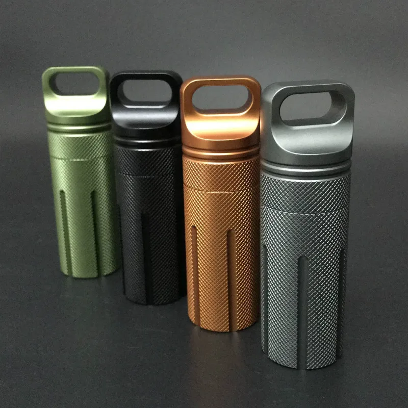 EDC водонепроницаемый Survive seal box Контейнер капсула сухой Чехол для бутылки Открытый Поход лагерь медицина матч таблетки держатель для хранения багажник