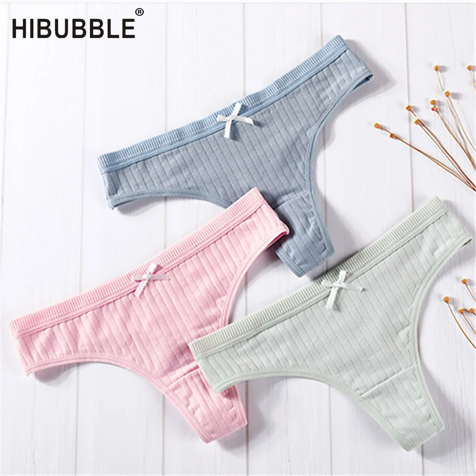 Women's Cotton G-String Thong Panties String Underwear Women Briefs Pants Intimate Ladies Low-Rise Lingerie | Женская одежда