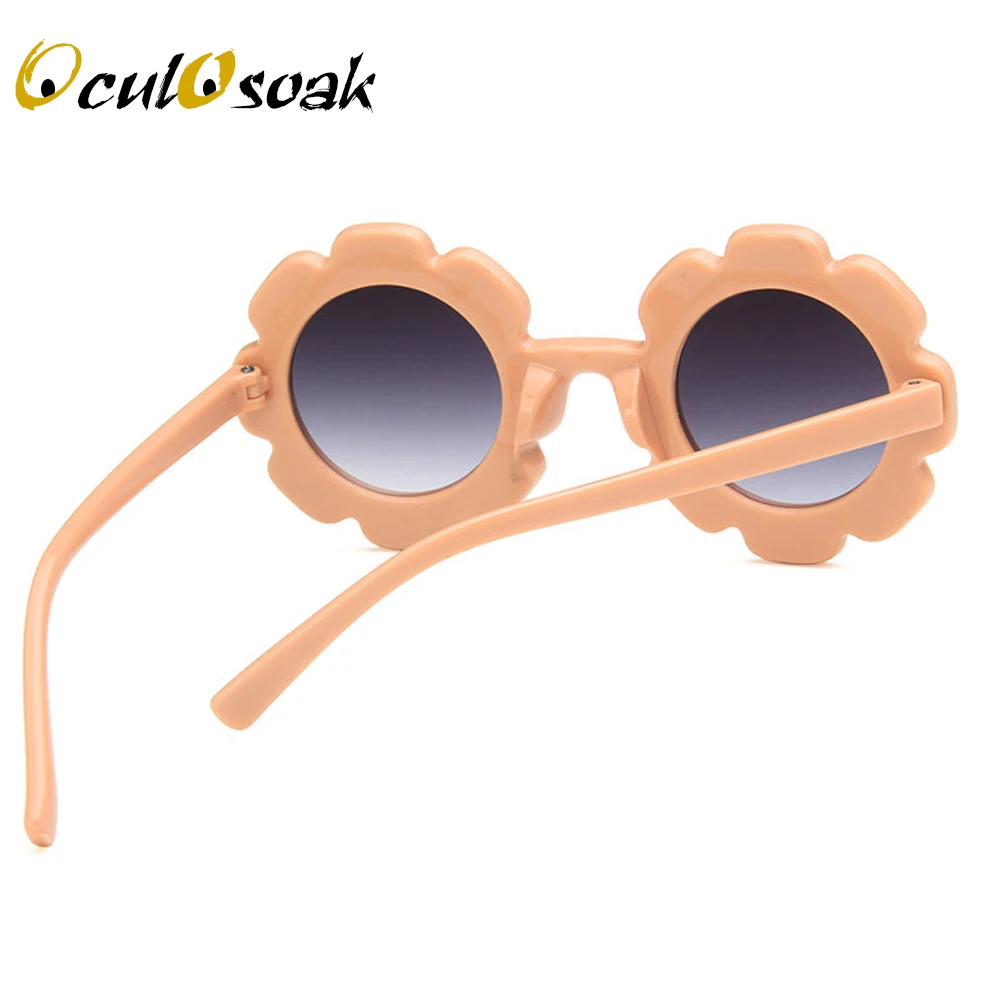 

2019 Cute Sun Flower Round Sunglasses for Children Boys Girls Sun Flower Child Glasses with UV Protection Gift for Children
