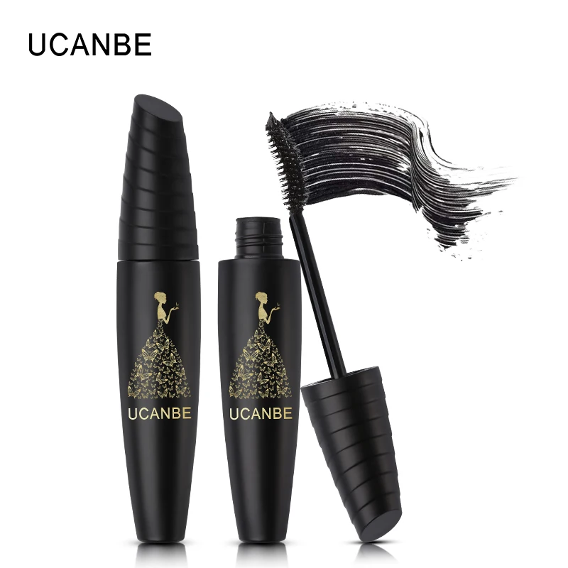 UCANBE Brand Black Rimel Mascara Waterproof Makeup Quick Dry Curling Thick Volume Lengthening 3D Fiber Lash Make Up Cosmetic |