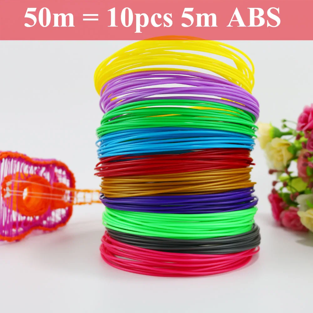 only 50m ABS(no pen) Myriwell 3D Ручка 25 м или 50 м или 100 м 1,75 мм ABS нить оригинальная DIY 3D ручка для печати 3D ручки для детей подарок 3D Ручка для рисования - Цвет: only 50m ABS(no pen)