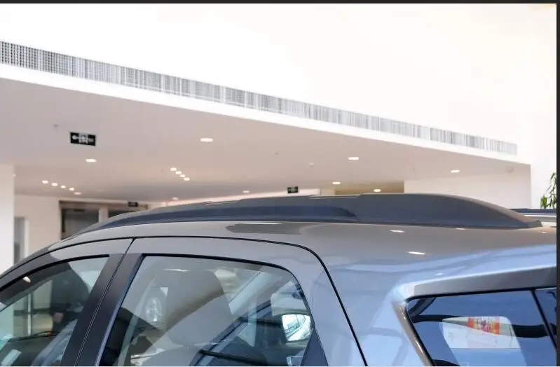 

silver /Black Decoration Roof Rack Side Rails Bars For Ford Ecosport 2012-2016