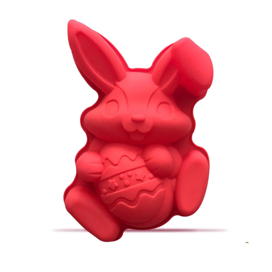 

Cake design Easter Rabbit egg silicone nonstick bakeware Baking decorating Easter Cake silicone cake pan free shipping