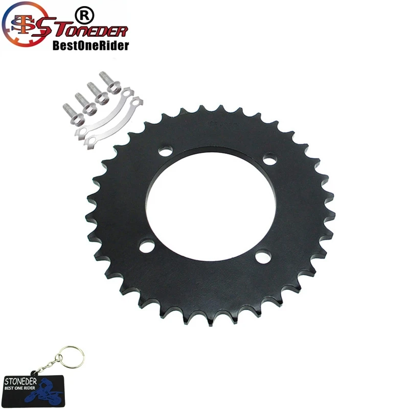 Задняя звездочка STONEDER 428 76 мм 35 T для CRF50 SSR IMR Thumpstar Apollo Kayo DHZ GPX Lifan YX Chinese 50cc-190cc питбайк