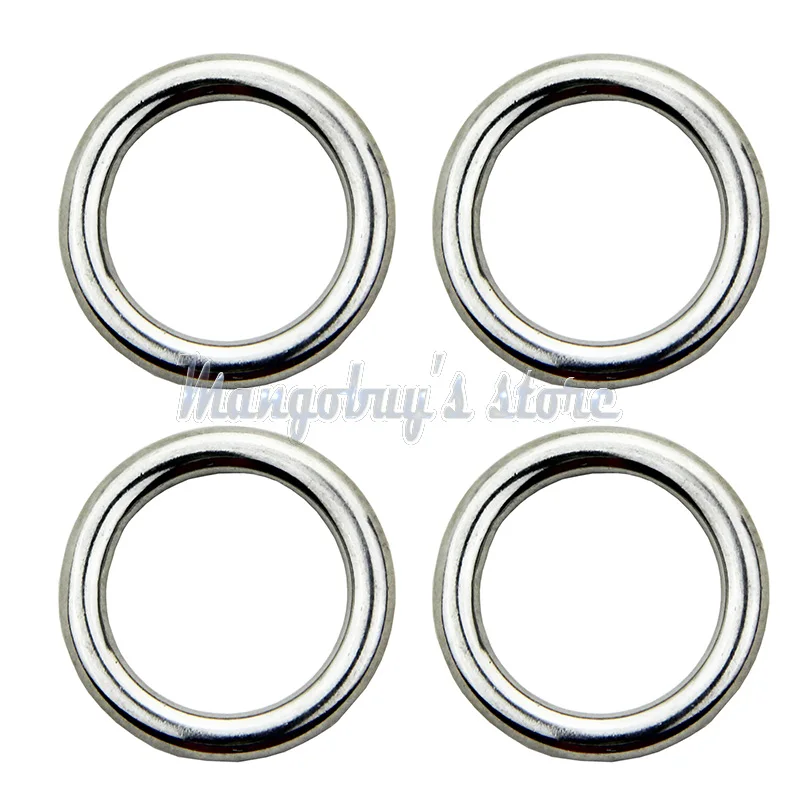 O Ring 5 x 25mm 20 штук, новинка, Delta, кольцо в форме 316, нержавеющая сталь, полированная сварная 15, 20, 25, 30 мм, аксессуары для КАЯКОВ, аксессуары для лодок, морское весло - Цвет: O Ring 5 x 25mm