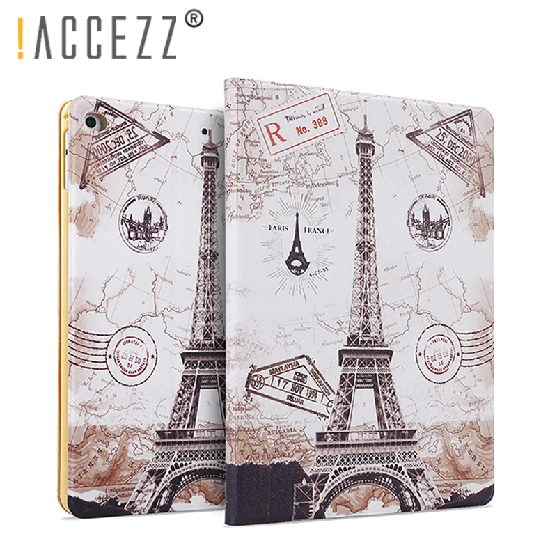 ! ACCEZZ 9 7 дюйма полная Защита задняя крышка для ipad Air 1/2 Смарт сна Пробуждение Флип