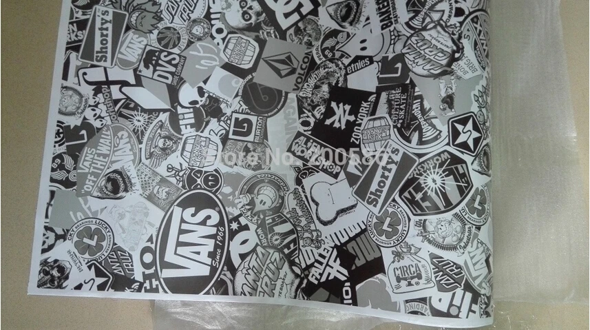 Белая и Черная Виниловая пленка с воздушным пузырьком настоящие логотипы для